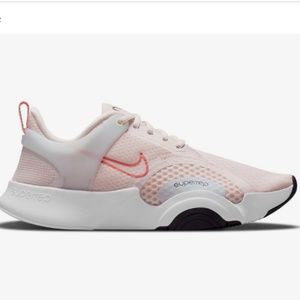 NIKE SuperRep Go 2 TRAINING Shoe SOFT PINK Red RUNNING Women's Sz 7 SNEAKERS New